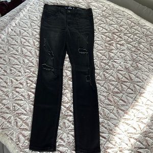 Distressed High-rise Skinny Jeans